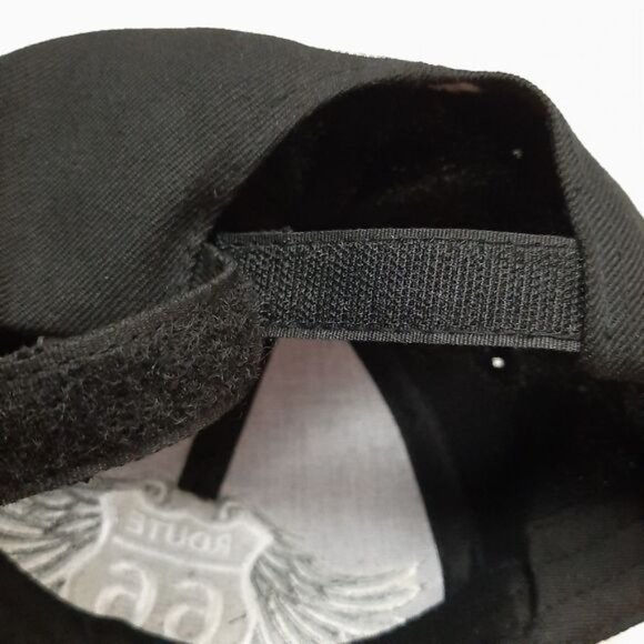 ROUTE 66 by Joycap Classic Baseball Ball Hat Adjustable Back B&W OS - Picture 9 of 13